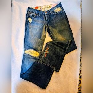 Joes Vintage 197 Distressed Patches Jeans for Women Sz 25